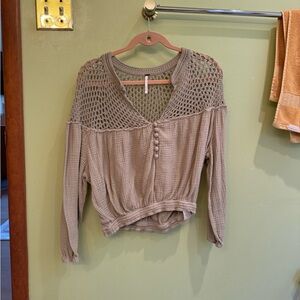Free People crochet top